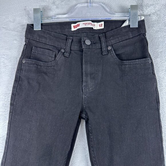 Levi's 511 Skinny Jeans Womens Size 12 Performance Slim Fit Mid Rise Black - Picture 3 of 12
